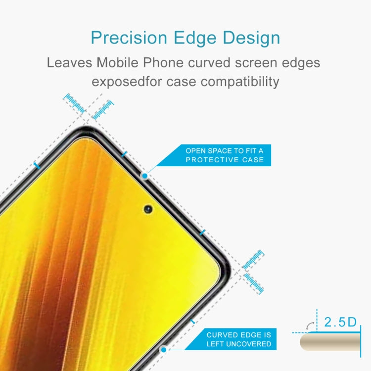 For Xiaomi Poco X3 0.26mm 9H 2.5D Tempered Glass Film