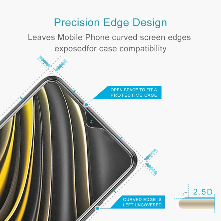 For Xiaomi Poco M3 0.26mm 9H 2.5D Tempered Glass Film