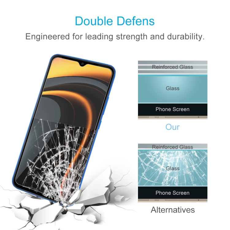 For Xiaomi Poco C3 0.26mm 9H 2.5D Tempered Glass Film