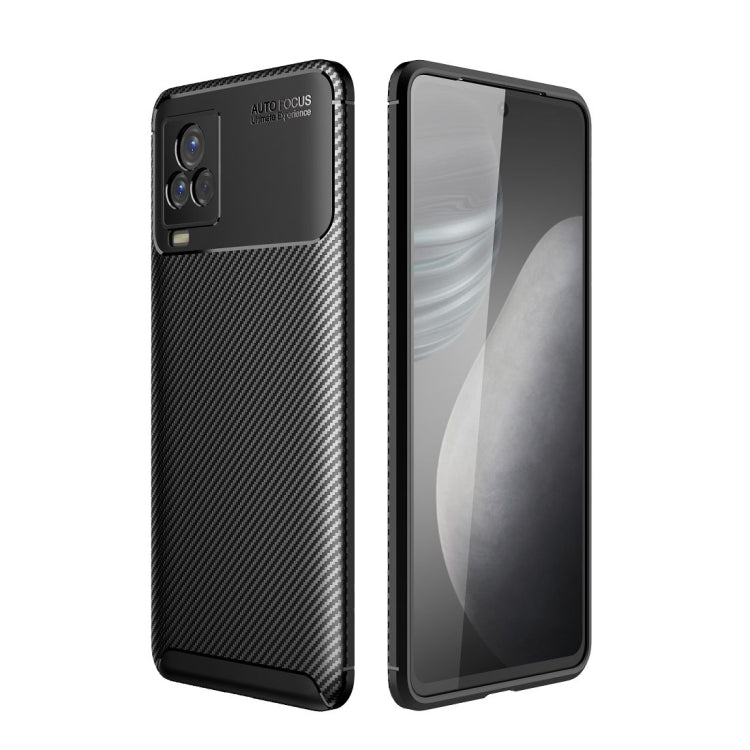 For vivo iQOO 7 Carbon Fiber Texture Shockproof TPU Case