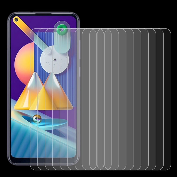 For Samsung Galaxy M11 & A11 10 PCS 0.26mm 9H 2.5D Tempered Glass Film