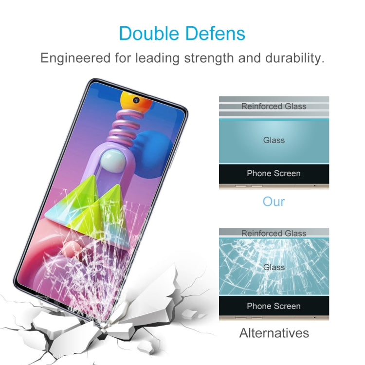 For Samsung Galaxy M51 10 PCS 0.26mm 9H 2.5D Tempered Glass Film