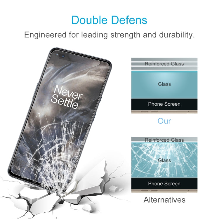 For OnePlus Nord 10 PCS 0.26mm 9H 2.5D Tempered Glass Film
