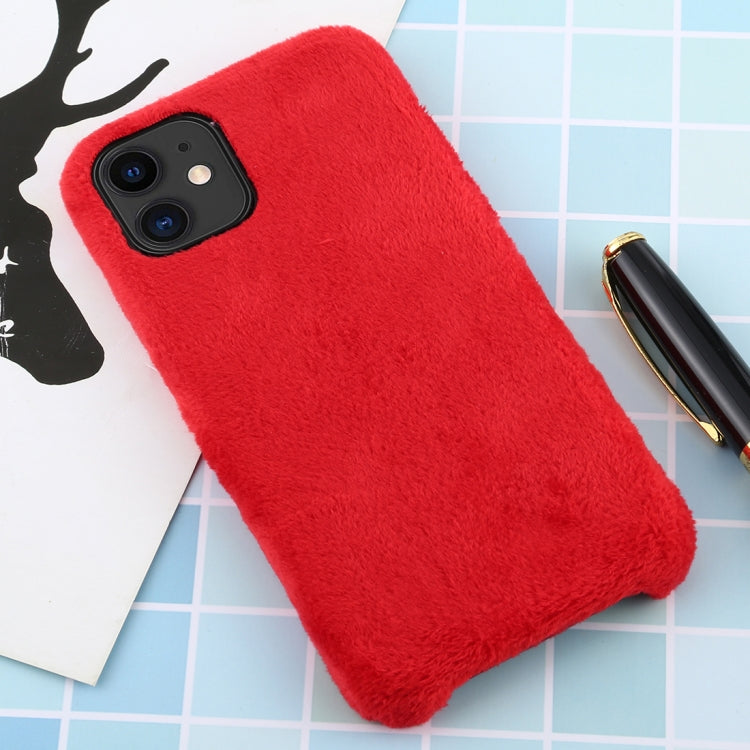 For iPhone 11 Plush Protective Back Cover Case