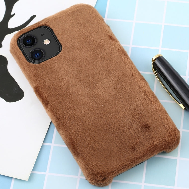 For iPhone 11 Plush Protective Back Cover Case