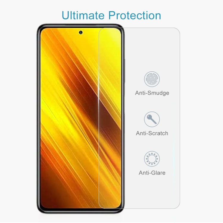 For Xiaomi Poco X3 50 PCS 0.26mm 9H 2.5D Tempered Glass Film