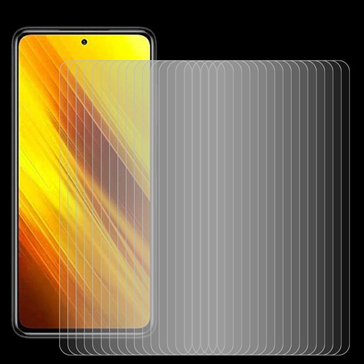 For Xiaomi Poco X3 50 PCS 0.26mm 9H 2.5D Tempered Glass Film