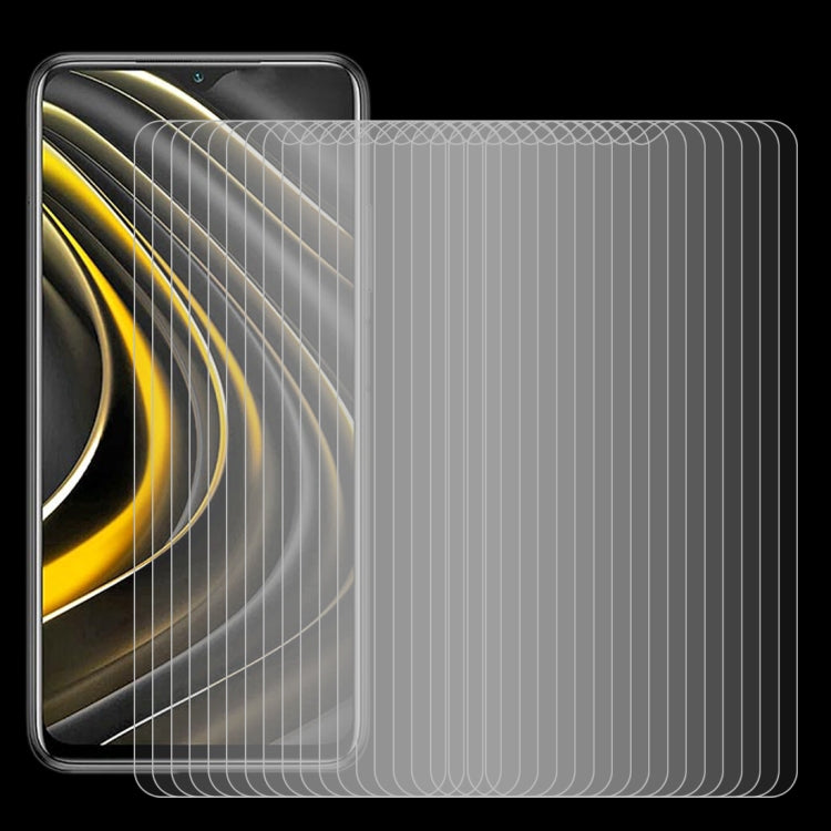For Xiaomi Poco M3 50 PCS 0.26mm 9H 2.5D Tempered Glass Film