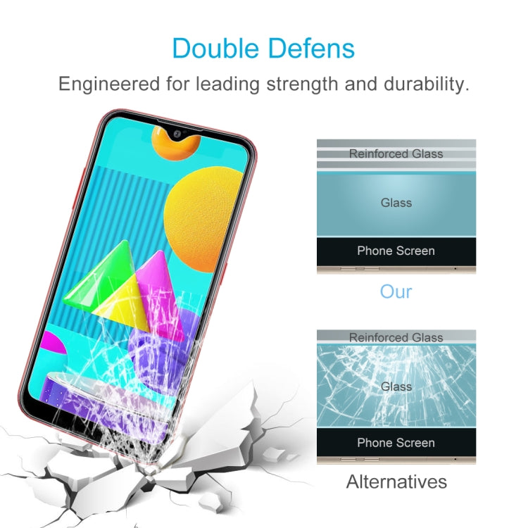 For Samsung Galaxy M01 50 PCS 0.26mm 9H 2.5D Tempered Glass Film