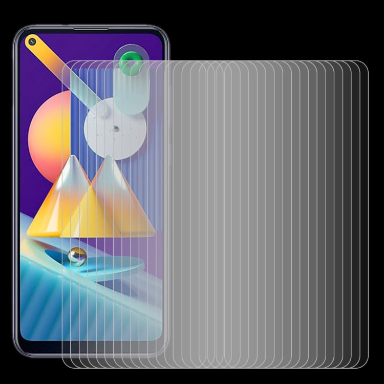 For Samsung Galaxy M11 & A11 50 PCS 0.26mm 9H 2.5D Tempered Glass Film
