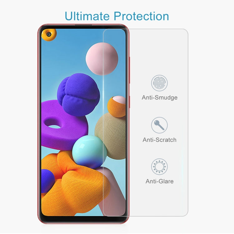 For Samsung Galaxy A21s 50pcs 0.26mm 9H 2.5D Tempered Glass Film