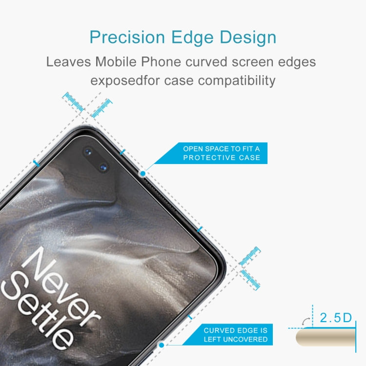 For OnePlus Nord 50 PCS 0.26mm 9H 2.5D Tempered Glass Film