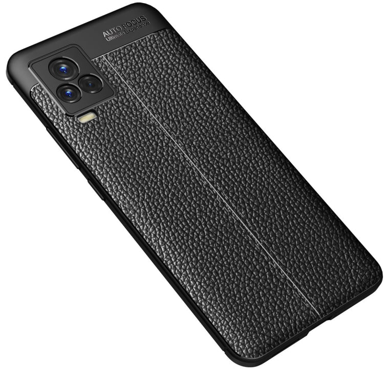 For vivo iQOO 7 Litchi Texture TPU Shockproof Case