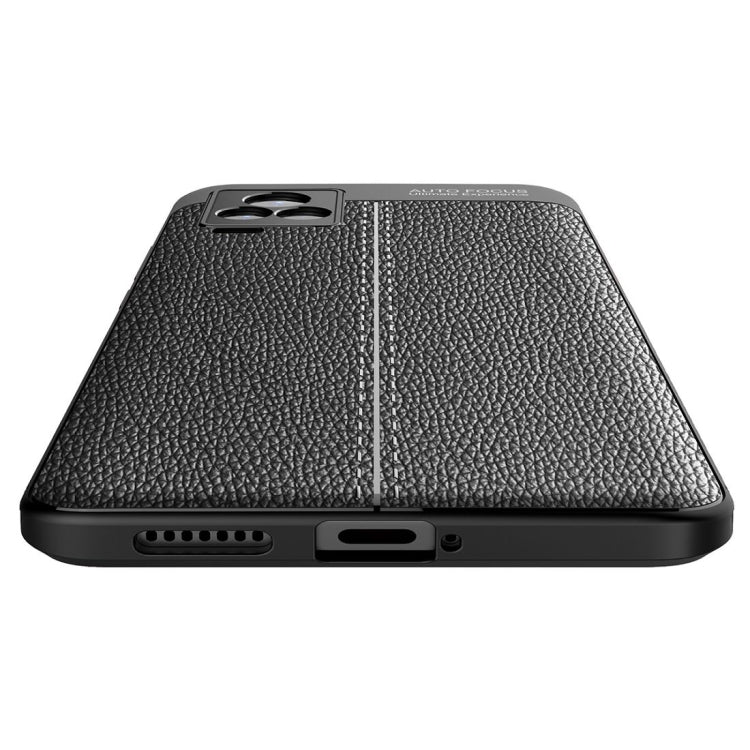For vivo iQOO 7 Litchi Texture TPU Shockproof Case