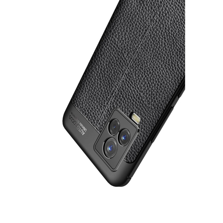 For vivo iQOO 7 Litchi Texture TPU Shockproof Case