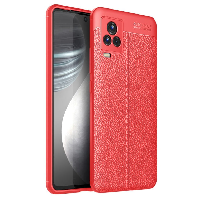 For vivo iQOO 7 Litchi Texture TPU Shockproof Case