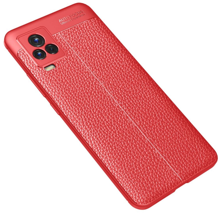 For vivo iQOO 7 Litchi Texture TPU Shockproof Case