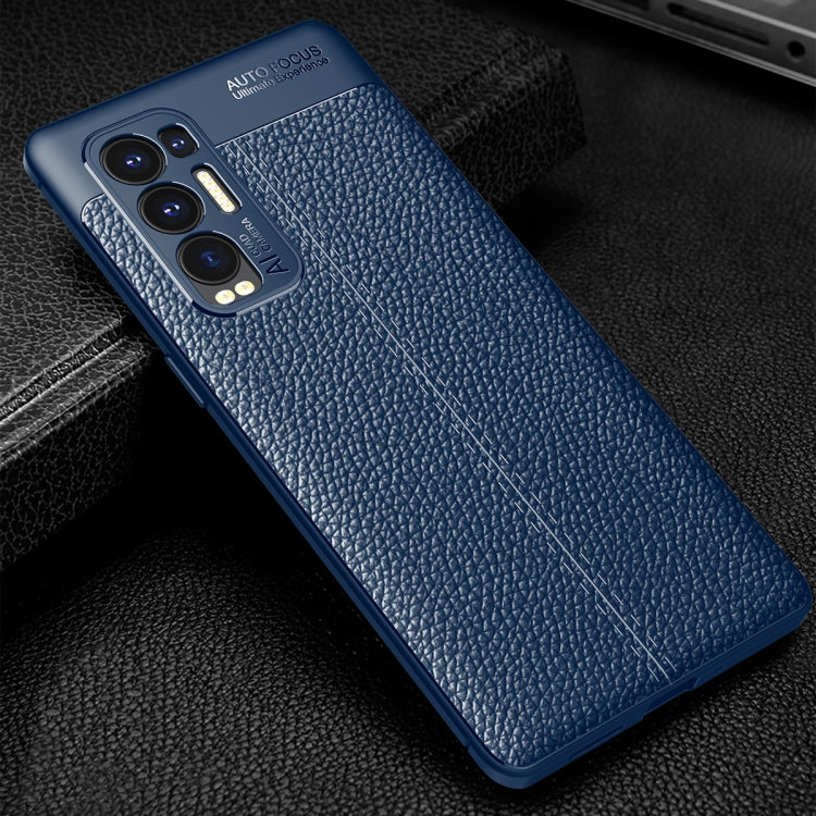 For OPPO Reno5 Pro Plus Litchi Texture TPU Shockproof Case