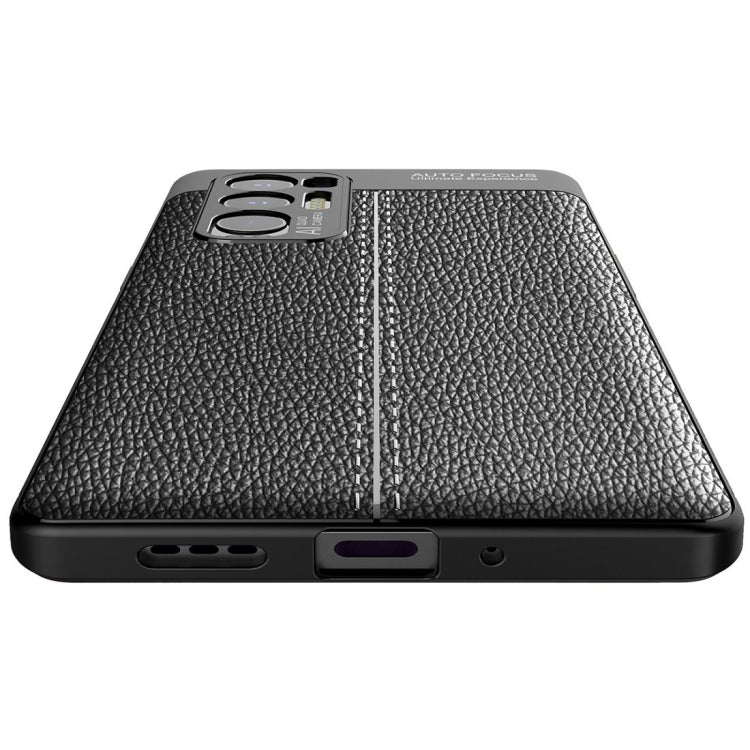 For OPPO Reno5 Pro Plus Litchi Texture TPU Shockproof Case
