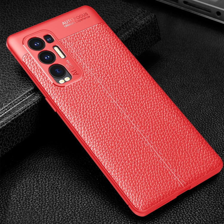 For OPPO Reno5 Pro Plus Litchi Texture TPU Shockproof Case