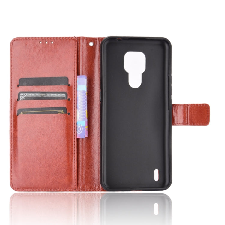 For Motorola Moto E7 Retro Crazy Horse Texture Horizontal Flip Leather Case with Holder & Card Slots & Photo Frame