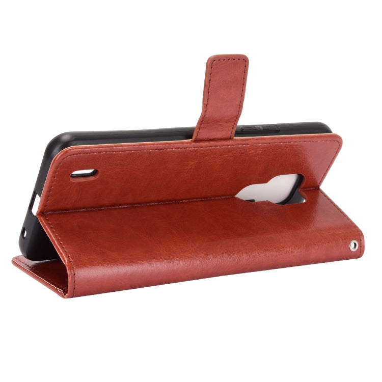 For Motorola Moto E7 Retro Crazy Horse Texture Horizontal Flip Leather Case with Holder & Card Slots & Photo Frame