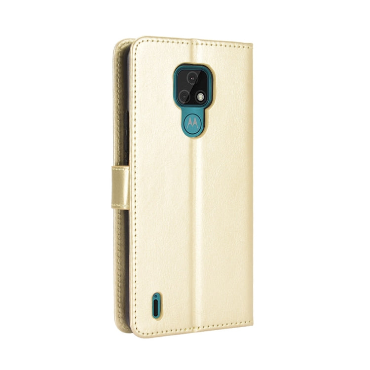 For Motorola Moto E7 Retro Crazy Horse Texture Horizontal Flip Leather Case with Holder & Card Slots & Photo Frame