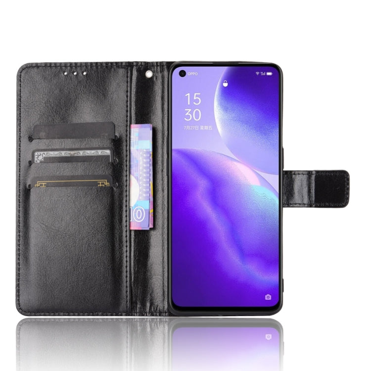 For OPPO Reno5 5G Retro Crazy Horse Texture Horizontal Flip Leather Case with Holder & Card Slots & Photo Frame