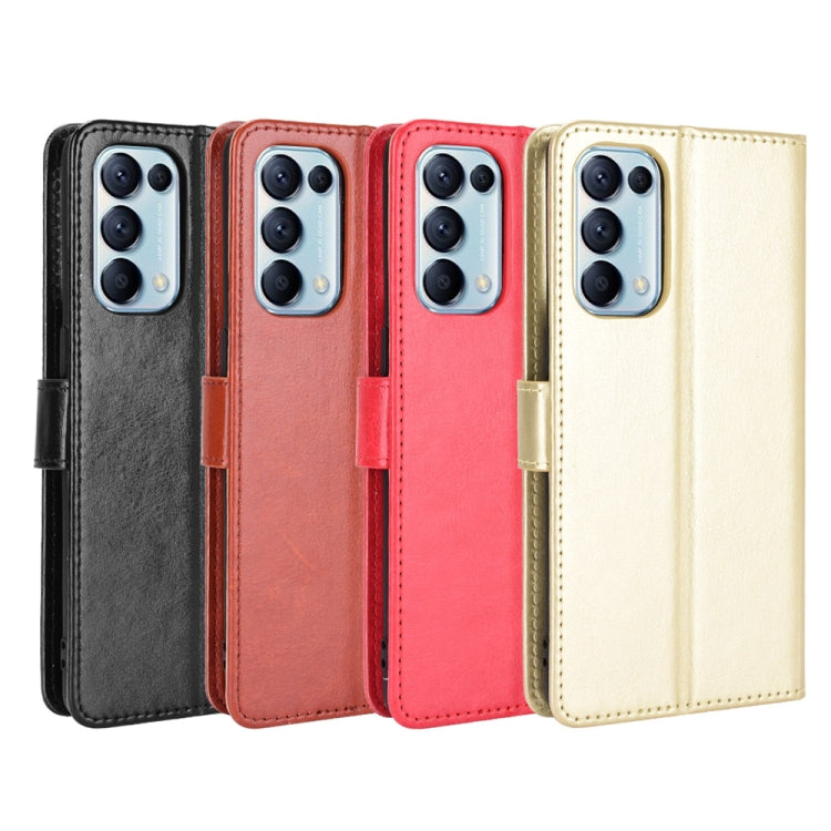For OPPO Reno5 5G Retro Crazy Horse Texture Horizontal Flip Leather Case with Holder & Card Slots & Photo Frame