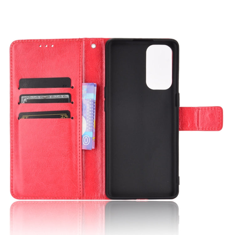 For OPPO Reno5 5G Retro Crazy Horse Texture Horizontal Flip Leather Case with Holder & Card Slots & Photo Frame
