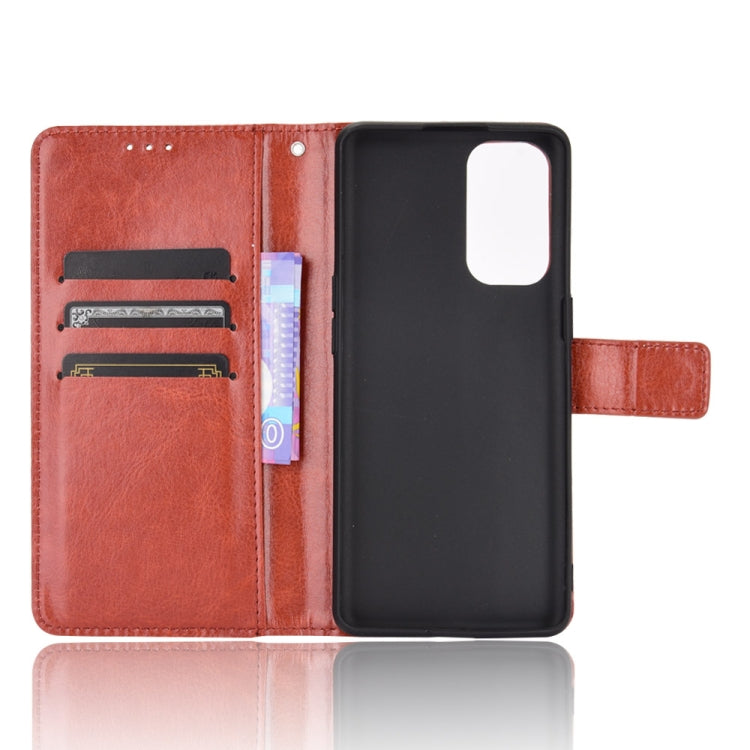 For OPPO Reno5 Pro 5G Retro Crazy Horse Texture Horizontal Flip Leather Case with Holder & Card Slots & Photo Frame