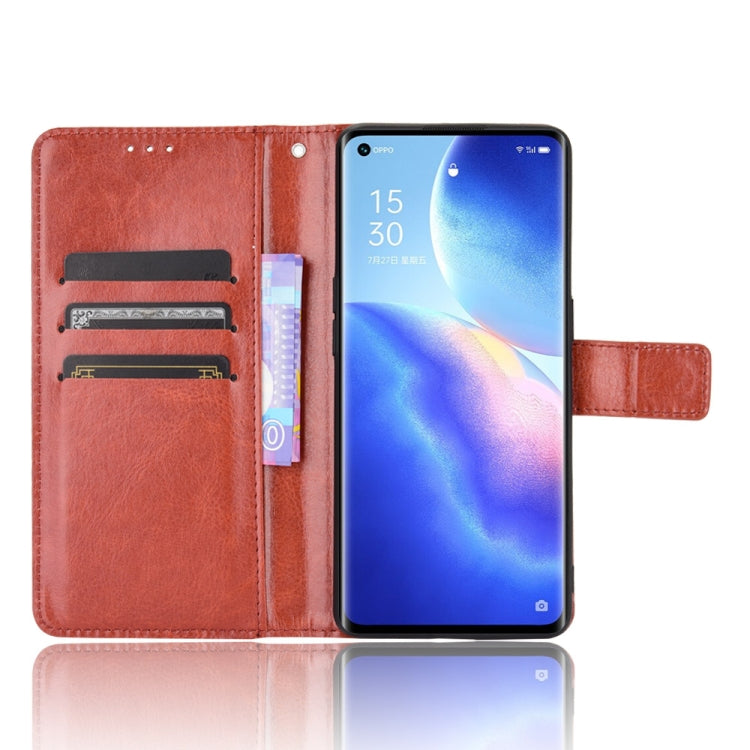 For OPPO Reno5 Pro 5G Retro Crazy Horse Texture Horizontal Flip Leather Case with Holder & Card Slots & Photo Frame