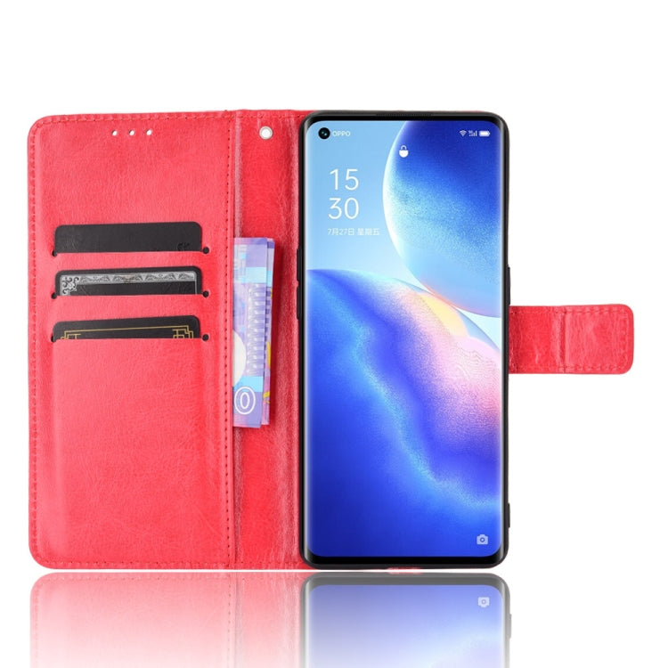 For OPPO Reno5 Pro 5G Retro Crazy Horse Texture Horizontal Flip Leather Case with Holder & Card Slots & Photo Frame