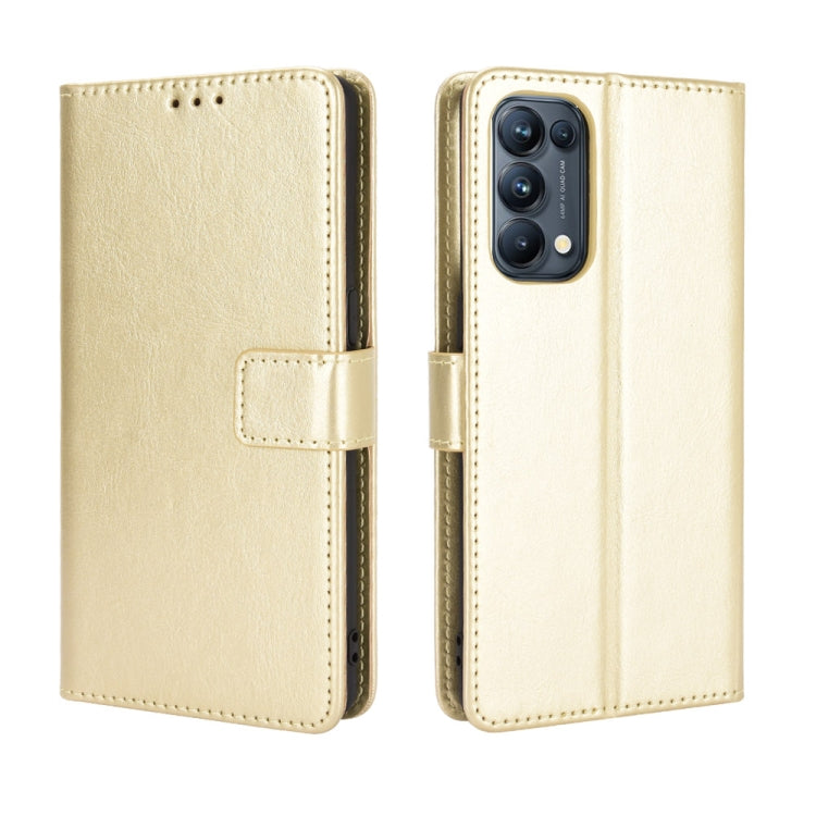 For OPPO Reno5 Pro 5G Retro Crazy Horse Texture Horizontal Flip Leather Case with Holder & Card Slots & Photo Frame