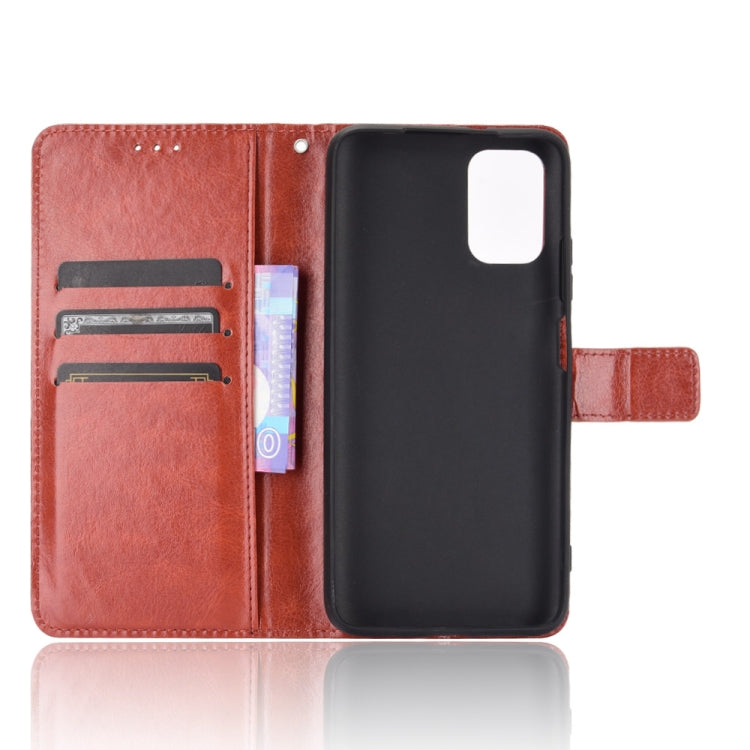 For Xiaomi Poco M3 Retro Crazy Horse Texture Horizontal Flip Leather Case with Holder & Card Slots & Photo Frame