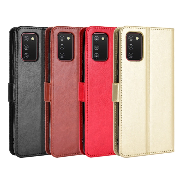 For Samsung Galaxy A02s (Eurasian Version) Retro Crazy Horse Texture Horizontal Flip Leather Case with Holder & Card Slots & Photo Frame