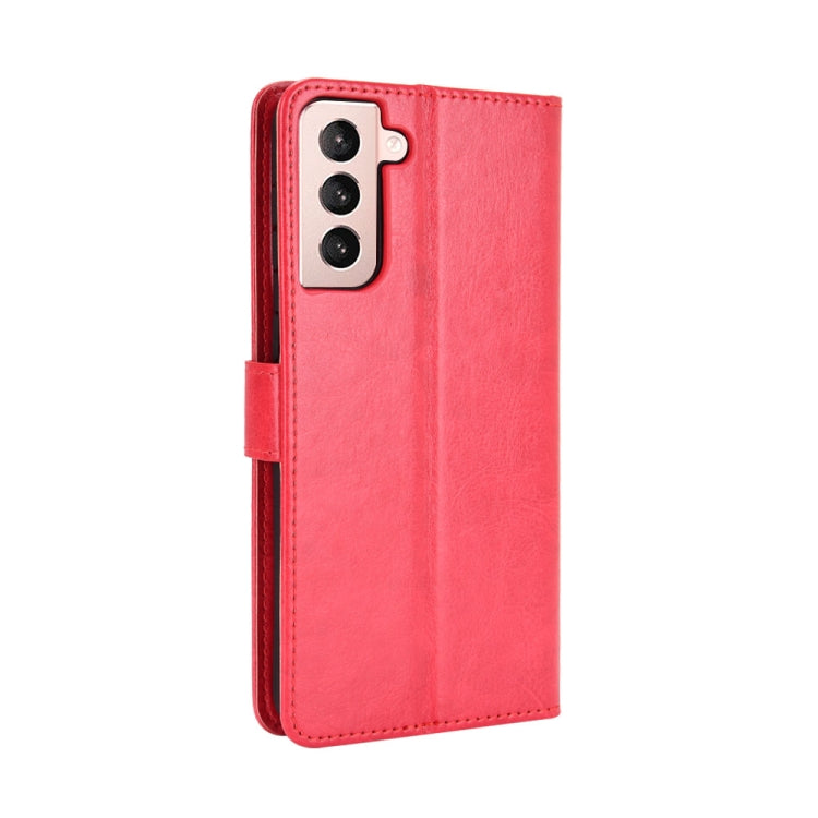 For Samsung Galaxy S21+ 5G Retro Crazy Horse Texture Horizontal Flip Leather Case with Holder & Card Slots & Photo Frame