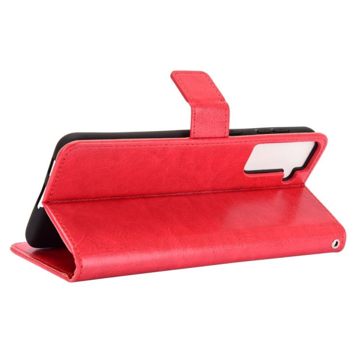 For Samsung Galaxy S21+ 5G Retro Crazy Horse Texture Horizontal Flip Leather Case with Holder & Card Slots & Photo Frame