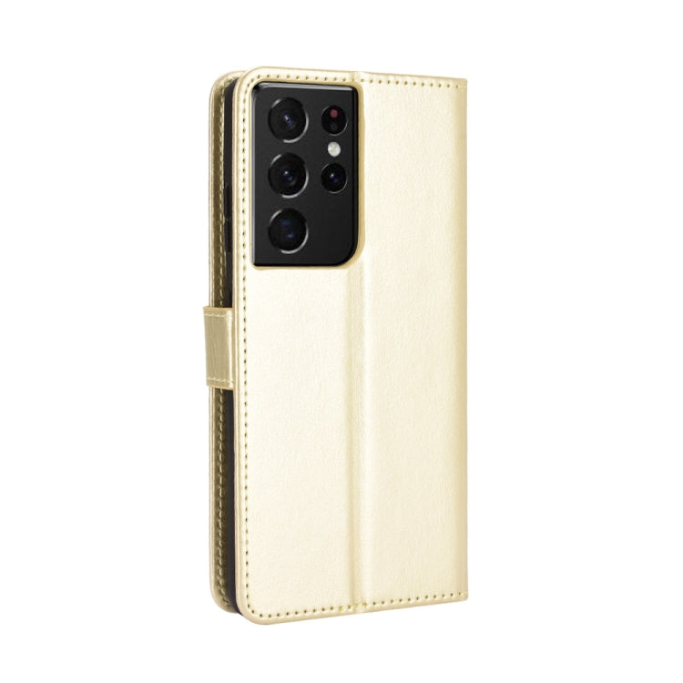 For Samsung Galaxy S21 Ultra 5G Retro Crazy Horse Texture Horizontal Flip Leather Case with Holder & Card Slots & Photo Frame