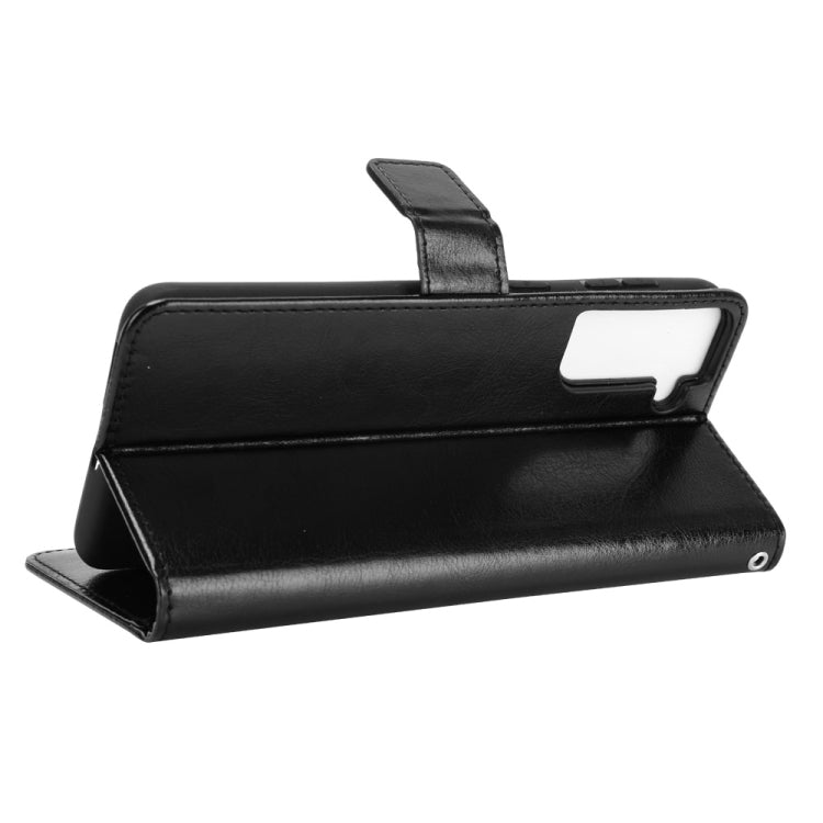 For Samsung Galaxy S21 5G Retro Crazy Horse Texture Horizontal Flip Leather Case with Holder & Card Slots & Photo Frame