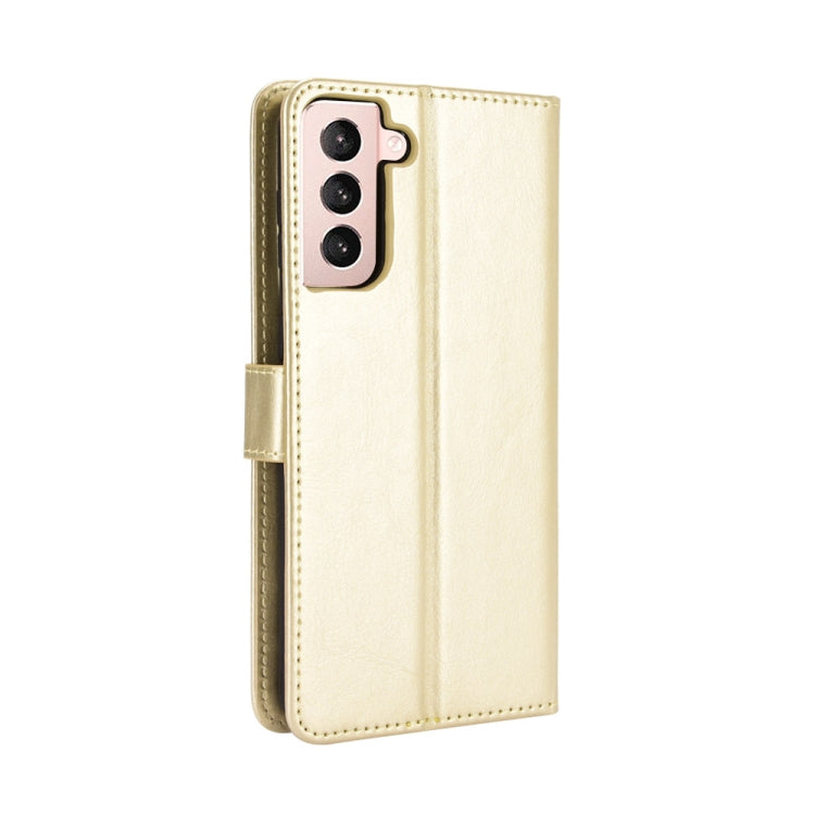 For Samsung Galaxy S21 5G Retro Crazy Horse Texture Horizontal Flip Leather Case with Holder & Card Slots & Photo Frame