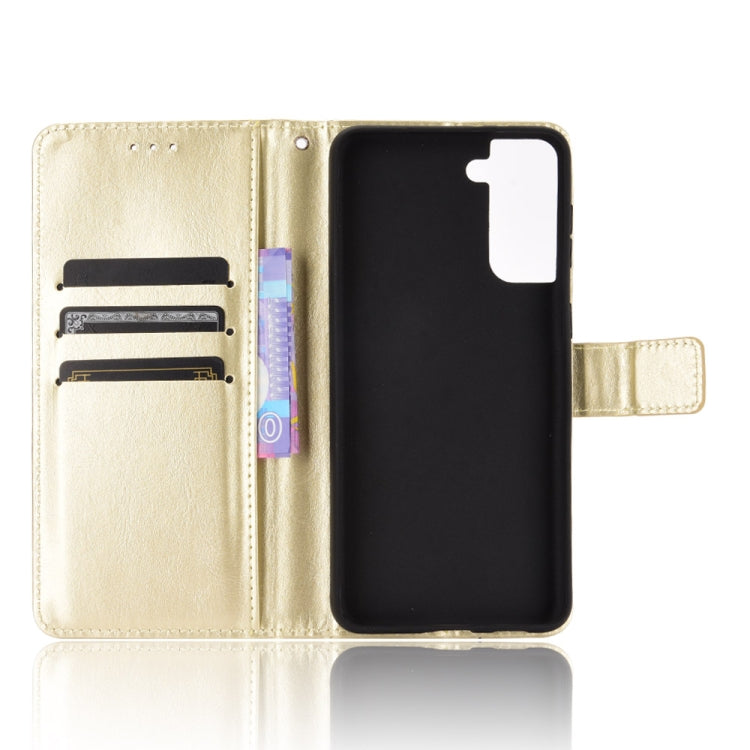For Samsung Galaxy S21 5G Retro Crazy Horse Texture Horizontal Flip Leather Case with Holder & Card Slots & Photo Frame