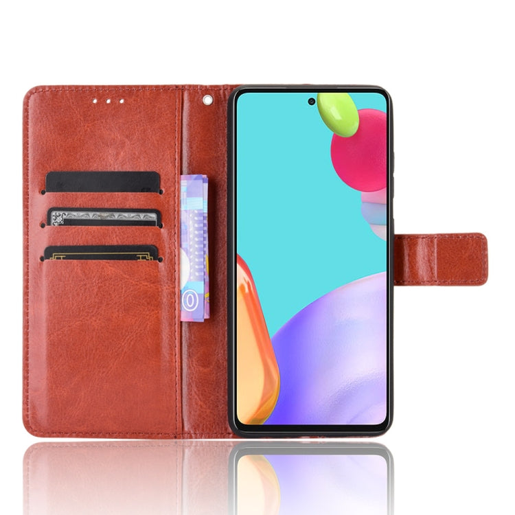For Samsung Galaxy A72 5G / 4G Retro Crazy Horse Texture Horizontal Flip Leather Case with Holder & Card Slots & Photo Frame