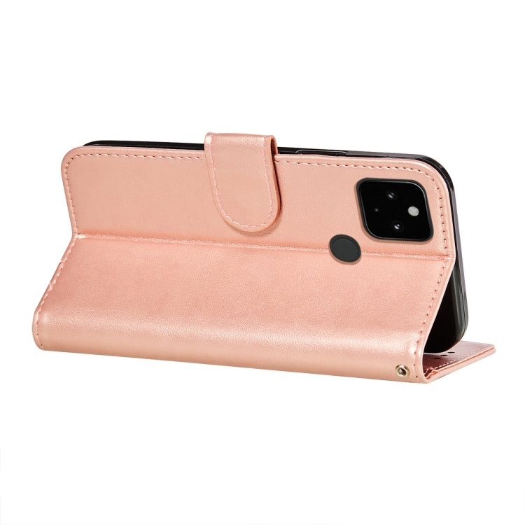 For Google Pixel 4A 5G Flower Vine Embossing Pattern Horizontal Flip Leather Case with Card Slot & Holder & Wallet & Lanyard