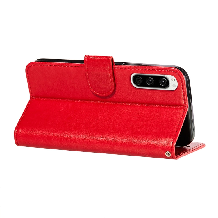 For Sony Xperia 5 Flower Vine Embossing Pattern Horizontal Flip Leather Case with Card Slot & Holder & Wallet & Lanyard