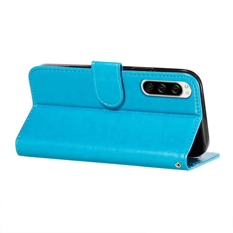 For Sony Xperia 5 Flower Vine Embossing Pattern Horizontal Flip Leather Case with Card Slot & Holder & Wallet & Lanyard