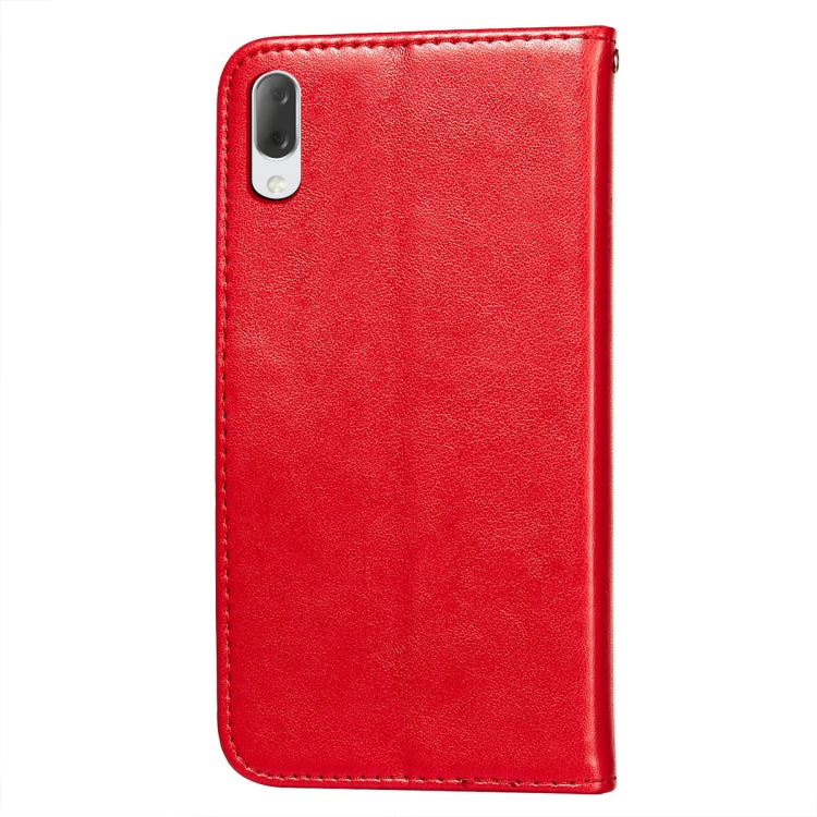 For Sony Xperia L3 Flower Vine Embossing Pattern Horizontal Flip Leather Case with Card Slot & Holder & Wallet & Lanyard