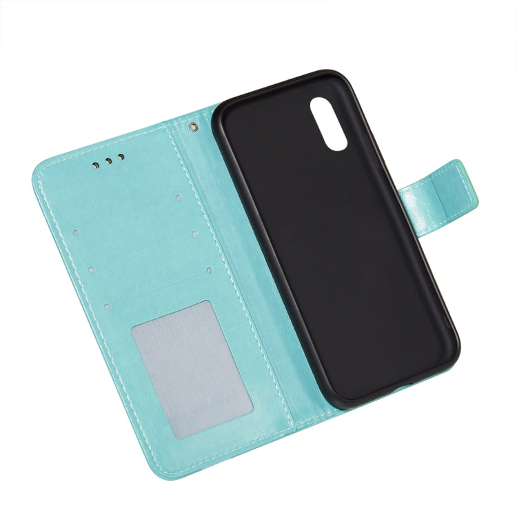 For Sony Xperia L3 Flower Vine Embossing Pattern Horizontal Flip Leather Case with Card Slot & Holder & Wallet & Lanyard