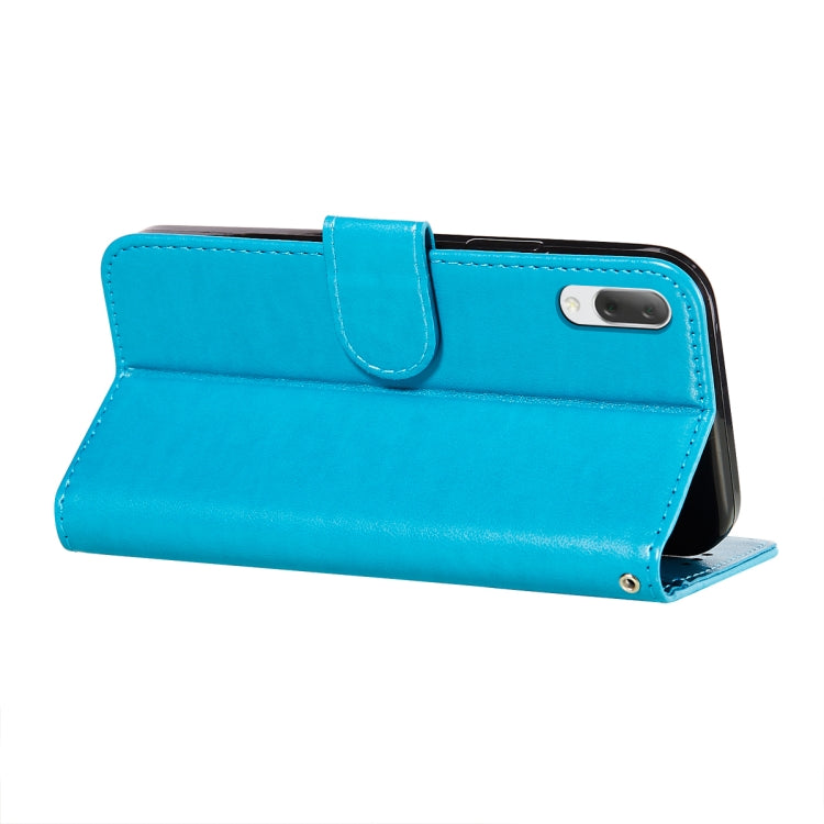 For Sony Xperia L3 Flower Vine Embossing Pattern Horizontal Flip Leather Case with Card Slot & Holder & Wallet & Lanyard