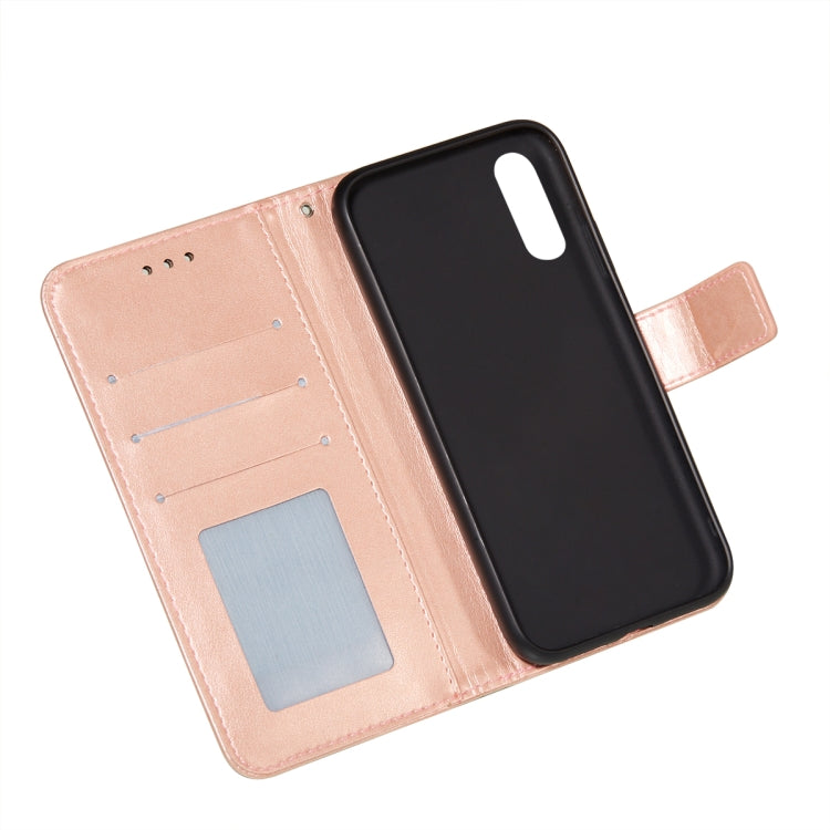 For Sony Xperia L4 Flower Vine Embossing Pattern Horizontal Flip Leather Case with Card Slot & Holder & Wallet & Lanyard